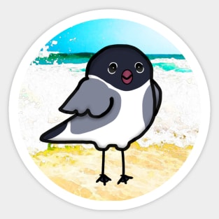 Gull at the Beach (Large Print) Sticker